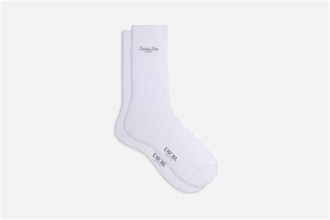 dior calzini|Calze Dior Sporty Cotone bianco e rosa .